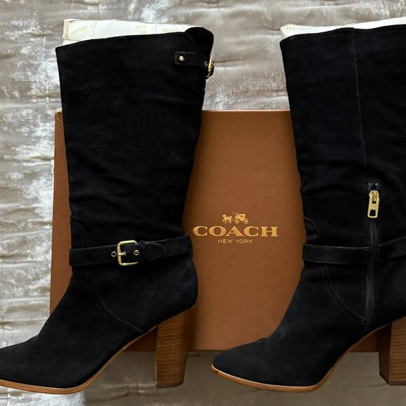 Coach Beverly Calf Suede Boot EUC - Picture 5 of 5